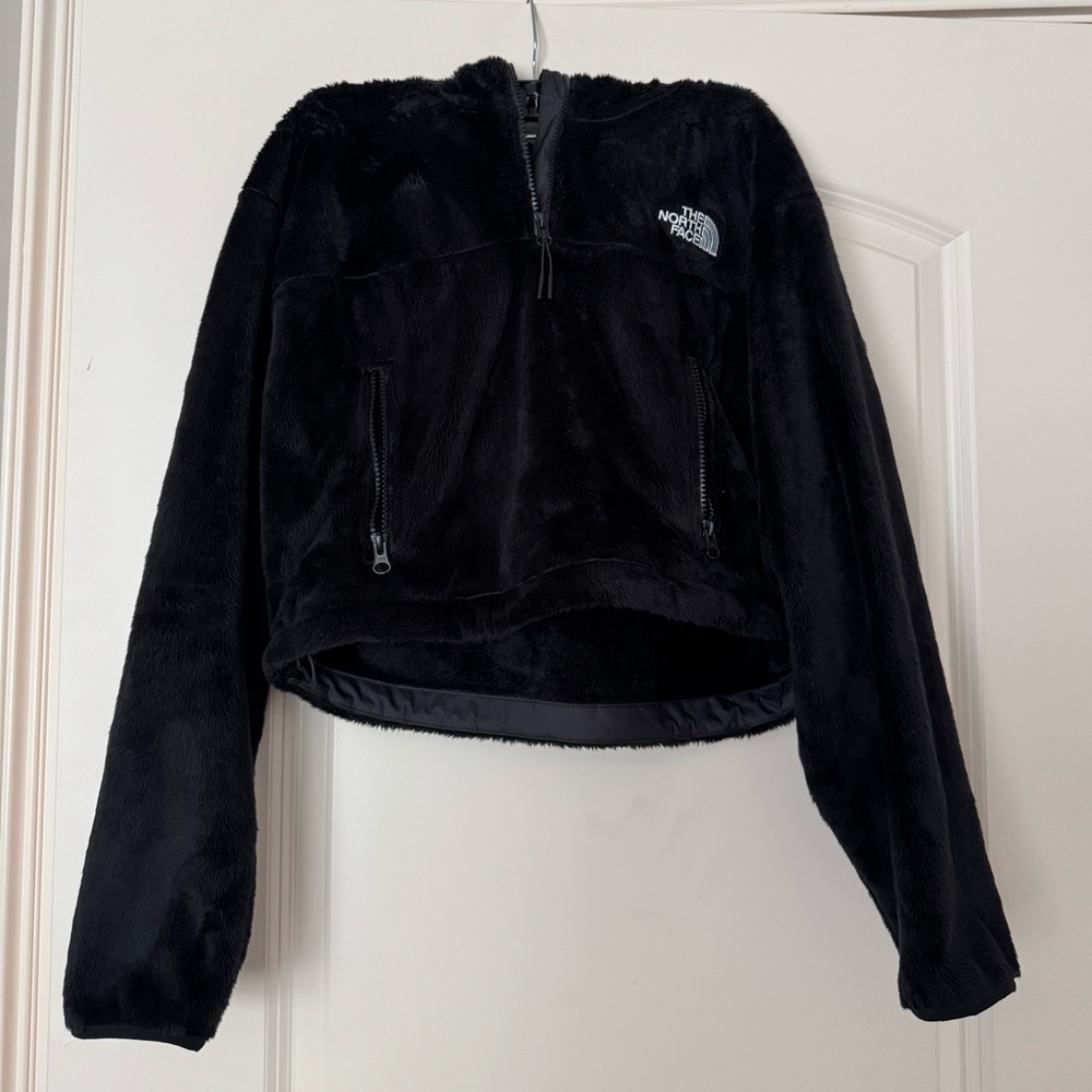 The North Face Black Fleece Crop Jacket